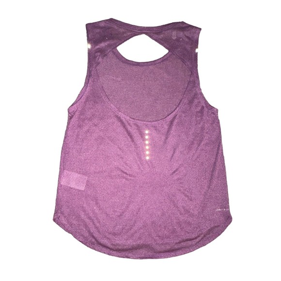 NIKE TEE Dri-Fit Tank Top‎ Womens Shirt Size Medium Purple Lightweight Athletic - Picture 4 of 8